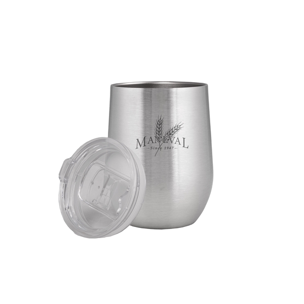 4 1/2" x 3 1/8" x 4 3/4" double-wall insulated stainless... from ASI 61005 Hirsch Gift Inc