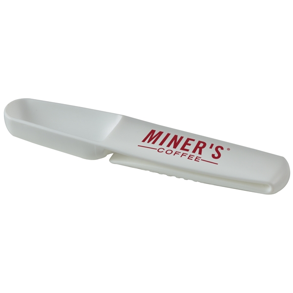 Tablespoon coffee scooper with bag clip to seal small bags.... from ASI 52840 Evans Manufacturing