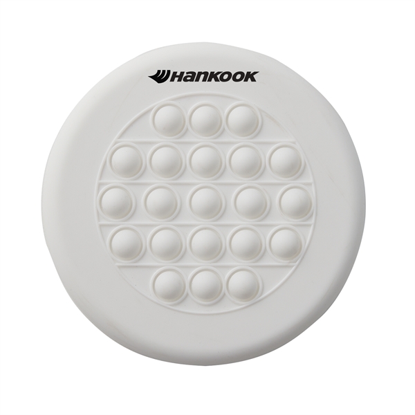 2-in-1 silicone pop flyer with stress relieving popping bubbles. Measures 6... from ASI 52840 Evans Manufacturing