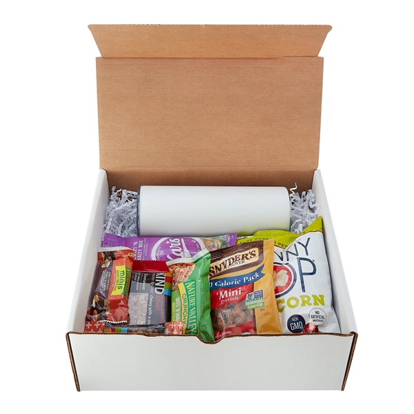 Boxed gift set with 15 ounce tumbler, pretzels, chocolate bar, granola... from ASI 57800 Gordon Sinclair / Gordon Sinclair®