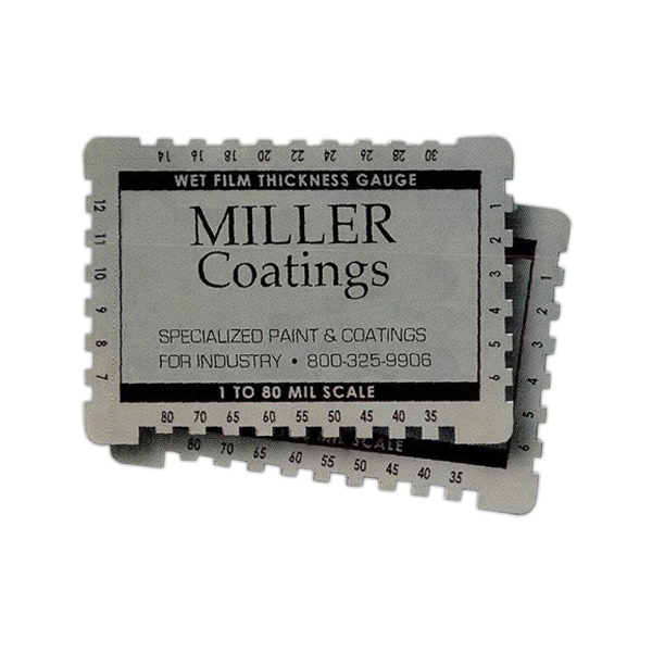 Aluminum wet film gauge, 3 1/4" x 2 1/4".... from ASI 53430 Executive Line / Executive Line (TM)