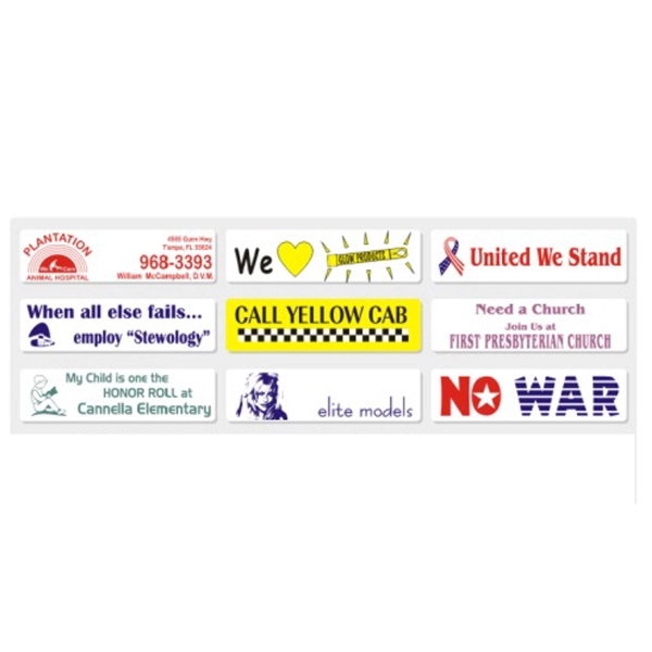 Bumper stickers economy style.... from ASI 57713 Glow Promotions / Glow Promotions