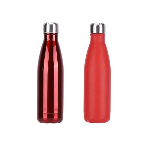 Cola-style double wall stainless steel water bottle, 17 oz. plus free... from ASI 37218 Athena Promo (tm)