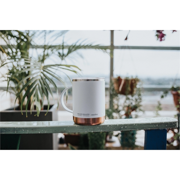 Shatterproof Ceramic Lined Vacuum insulated coffee mug with copper lining and... from ASI 31518 ADNART