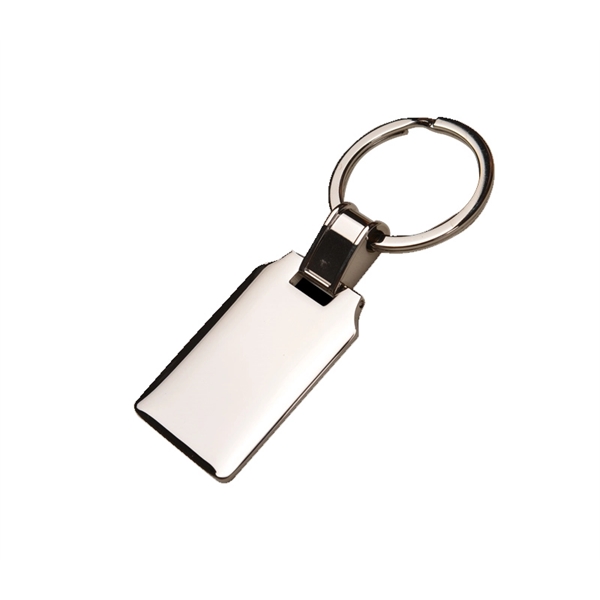 Luxury metal keychain + 1 color 1 location laser imprint... from ASI 37218 Athena Promo (tm)