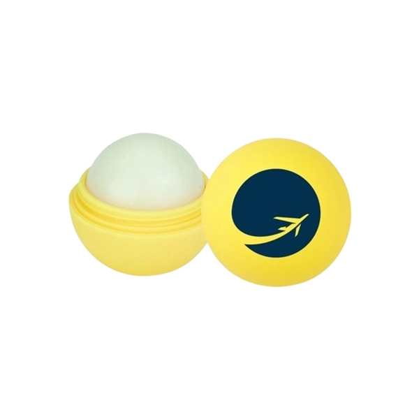 1.5 x 1.25 inches, Rubber lip balm ball+ Free pad print... from ASI 37218 Athena Promo (tm)