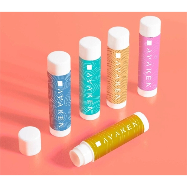 Natural beeswax lip balm with Free full color digital label imprint... from ASI 37218 Athena Promo (tm)