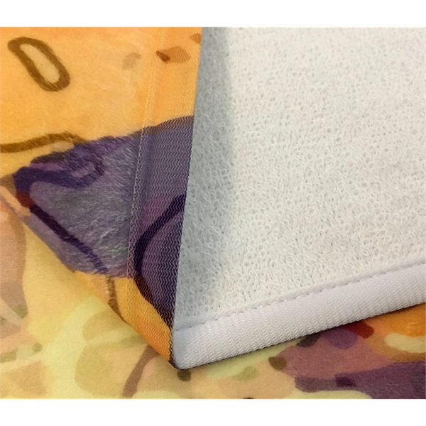 Poly-cotton beach towel with digital printing in full colors on the... from ASI 37218 Athena Promo (tm)