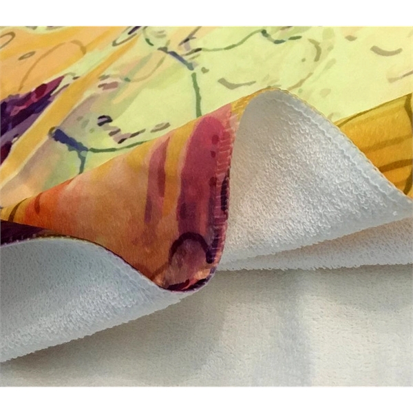 Poly-cotton beach towel with digital printing in full colors on the... from ASI 37218 Athena Promo (tm)