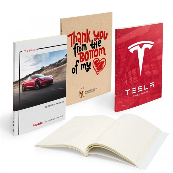 MAGNA PERFECT BOUND NOTEBOOK 5.5" X 8.25" WITH 150 PAGESPACKAGING Bulk... from ASI 88660 Spector & Co.