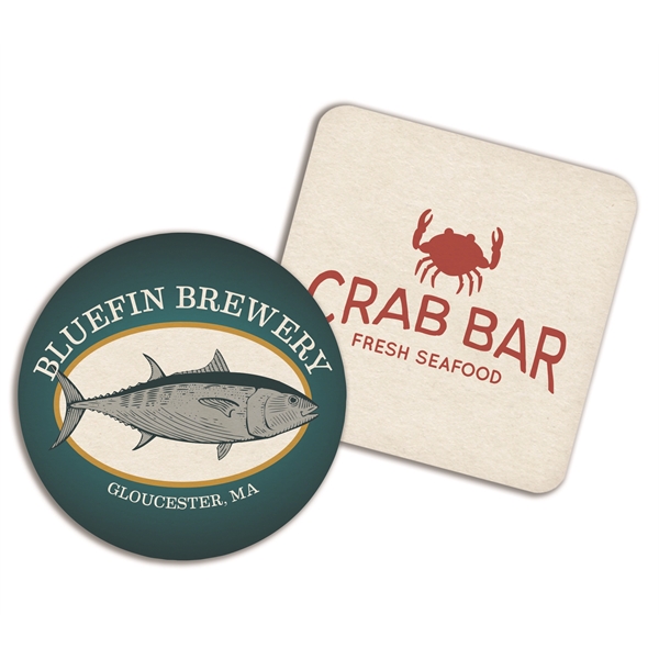 Full color chipboard coasters with 50 pt, chipboard.... from ASI 81500 Navitor Inc