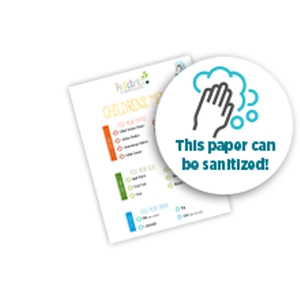 Washable Synthetic Menus - 8 1/2" x 11"... from ASI 81500 Navitor Inc / Navitor®