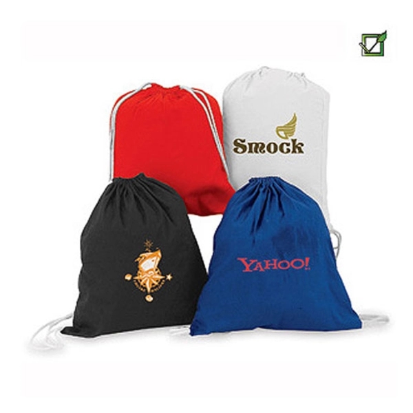 6 oz. cotton backpack with cinch closure.... from ASI 40544 Binaco / Binaline