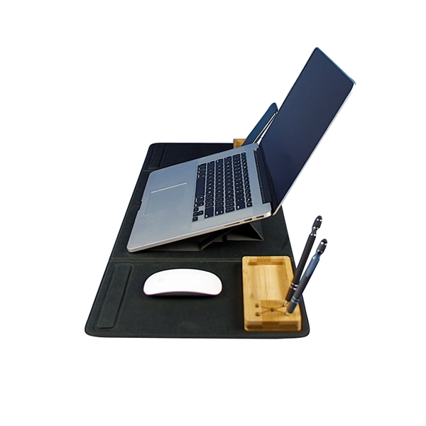 Bamboo and RPET tri-fold desk pad for most 17" and smaller... from ASI 88060 Snugz/USA Inc / Sweda®