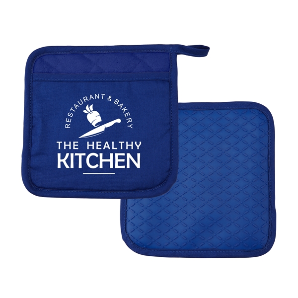 Pot holder trivet made of post-consumer recycled PET material with hanging... from ASI 52840 Evans Manufacturing