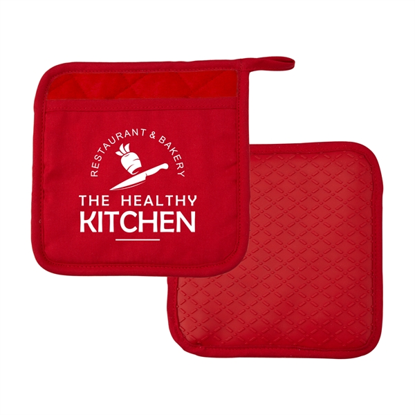 Pot holder trivet made of post-consumer recycled PET material with hanging... from ASI 52840 Evans Manufacturing