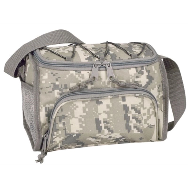 6 Can Desert Digital Camouflage Poly Cooler with Bottle Holder.... from ASI 40544 Binaco / Binaline