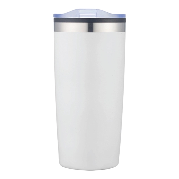 20-oz. double walled stainless steel and polypropylene tumbler with clear slide... from ASI 57655 STOPNGO Line