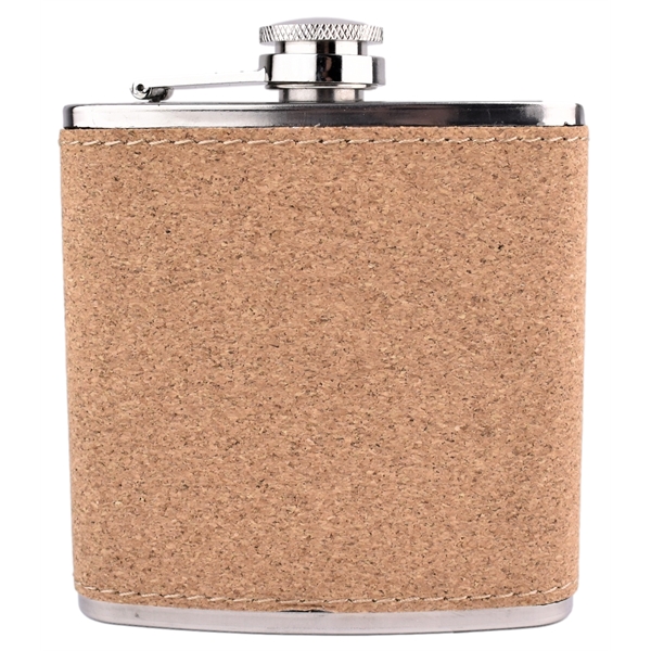 Stainless steel hip flask that holds 6 ounces and comes with... from ASI 72657 Active Life Promo / Apres Ski Ingrain