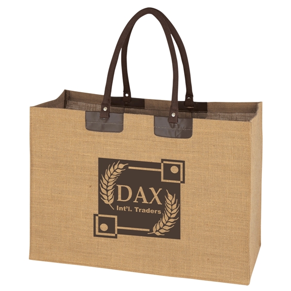 Jumbo Jute Tote. Made from 100% Pure Natural Jute, A Natural... from ASI 61125 Hit Promotional Products / Hit®
