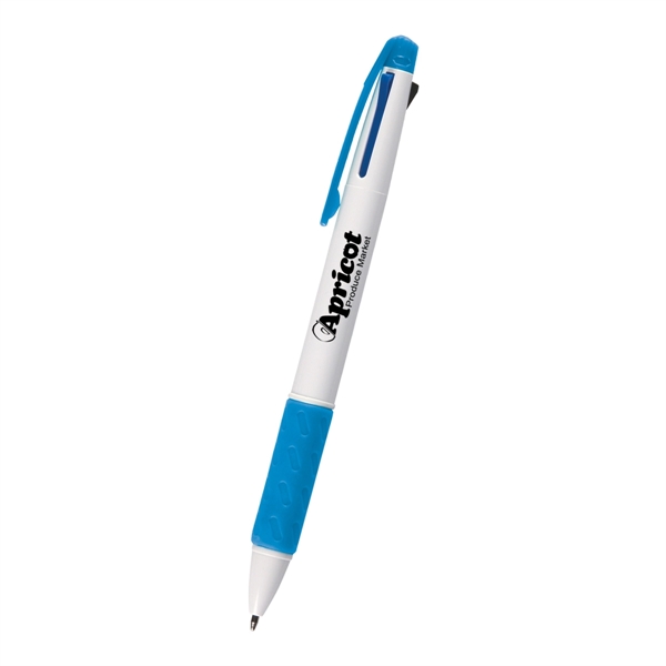 3 in 1 pen has three ink colors and a rubber... from ASI 61125 Hit Promotional Products / Hit®