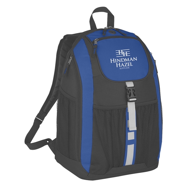 Backpack made of 600 denier polyester with web carrying handle.... from ASI 61125 Hit Promotional Products / Hit®