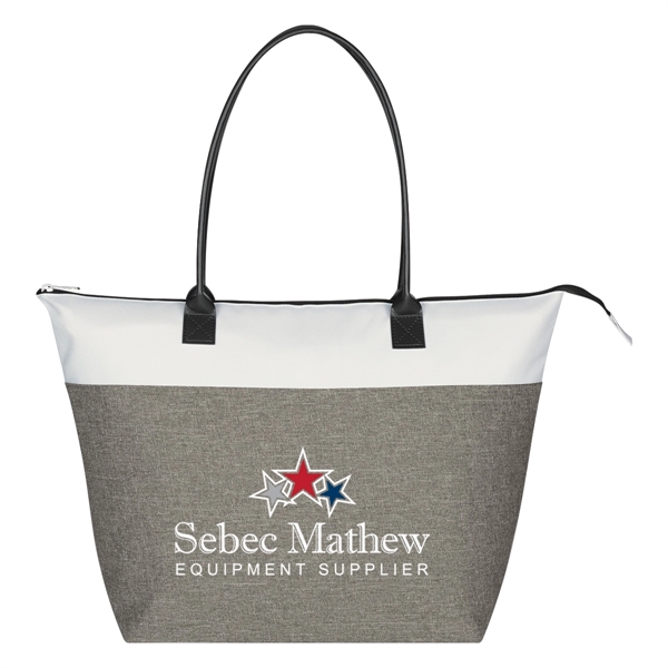 Regatta Tote Bag.  Made of Polycanvas.  Top Zippered Closure.... from ASI 61125 Hit Promotional Products / Hit®