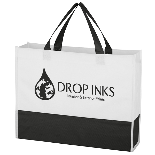 Non-Woven Prism Tote Bag Made Of 70 Gram Non-Woven, Coated Water-Resistant... from ASI 61125 Hit Promotional Products / Hit®