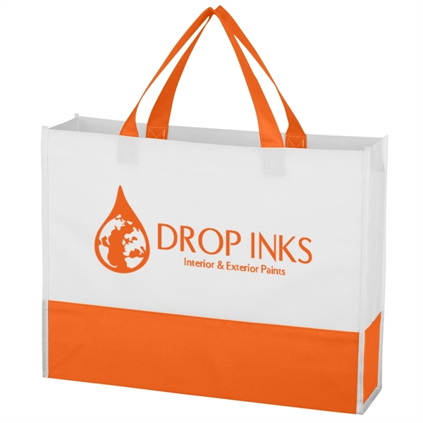 Non-Woven Prism Tote Bag Made Of 70 Gram Non-Woven, Coated Water-Resistant... from ASI 61125 Hit Promotional Products / Hit®