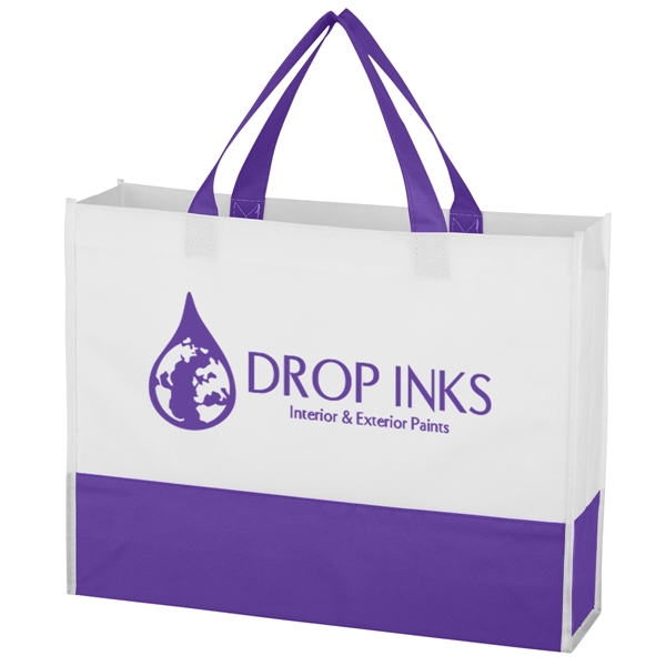 Non-Woven Prism Tote Bag Made Of 70 Gram Non-Woven, Coated Water-Resistant... from ASI 61125 Hit Promotional Products / Hit®