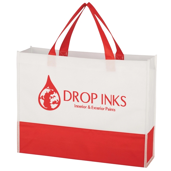 Non-Woven Prism Tote Bag Made Of 70 Gram Non-Woven, Coated Water-Resistant... from ASI 61125 Hit Promotional Products / Hit®