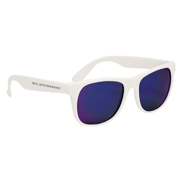 Rubberized sunglasses with mirrored lenses and UV400 protection.... from ASI 61125 Hit Promotional Products / Hit®