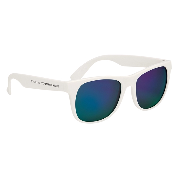 Rubberized sunglasses with mirrored lenses and UV400 protection.... from ASI 61125 Hit Promotional Products / Hit®