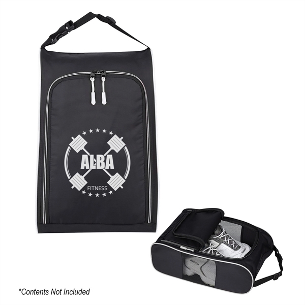 Shoe bag made of 420 denier polyester with a double zippered... from ASI 61125 Hit Promotional Products / Hit®