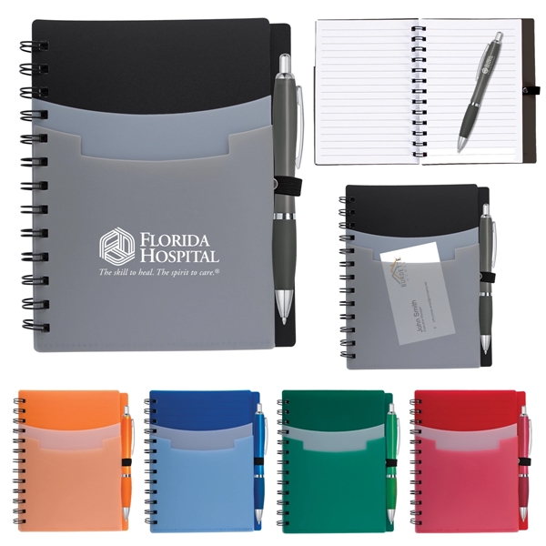 5" x 7" notebook with 70 lined pages, front cover with... from ASI 61125 Hit Promotional Products / Hit®