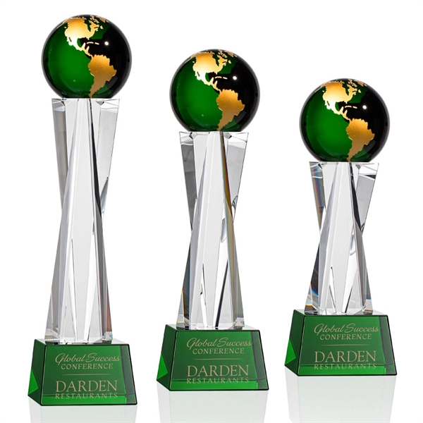 Havant Globe Award - Green/Gold... from ASI 84592 St Regis Group / St Regis