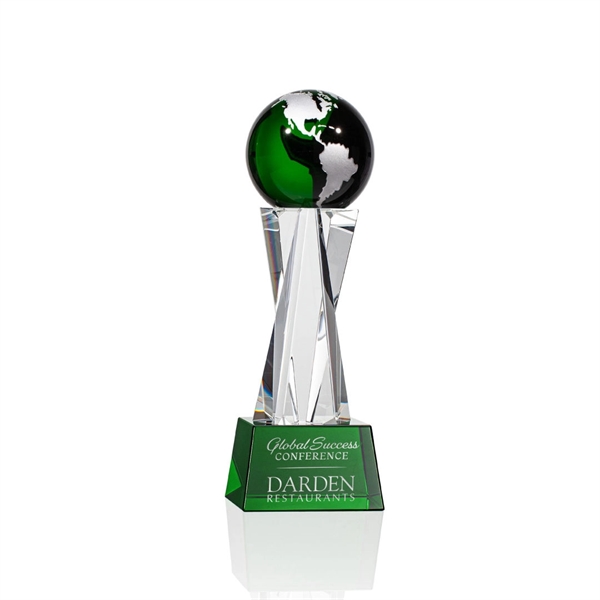 Havant Globe Award - Green/Silver... from ASI 84592 St Regis Group / St Regis