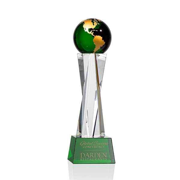 Havant Globe Award - Green/Gold... from ASI 84592 St Regis Group / St Regis