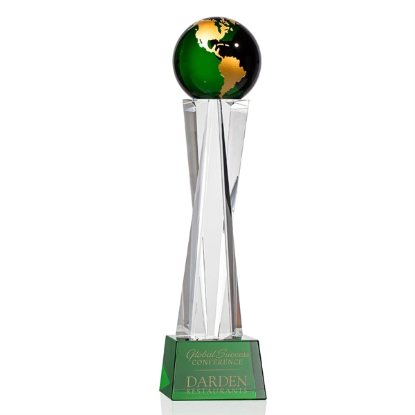 Havant Globe Award - Green/Gold... from ASI 84592 St Regis Group / St Regis
