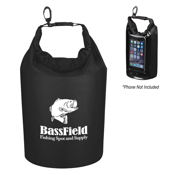 Waterproof bag made of ripstop polyester with PVC backing, phone pocket... from ASI 61125 Hit Promotional Products / Hit®