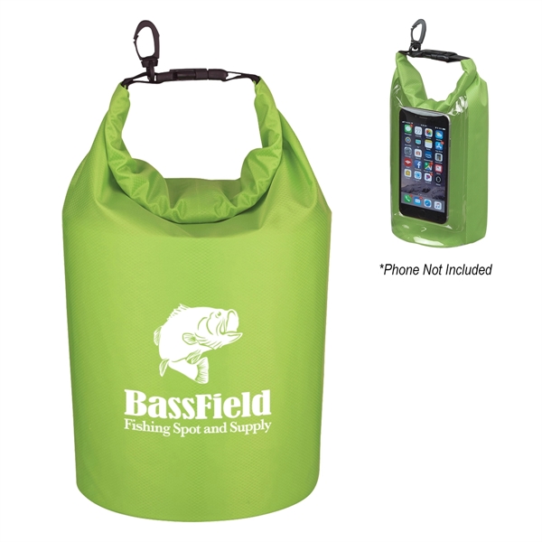 Waterproof bag made of ripstop polyester with PVC backing, phone pocket... from ASI 61125 Hit Promotional Products / Hit®