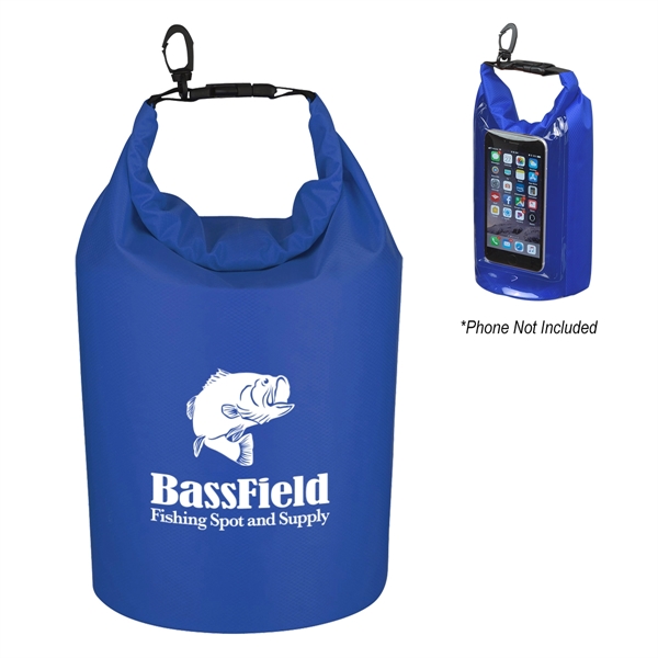 Waterproof bag made of ripstop polyester with PVC backing, phone pocket... from ASI 61125 Hit Promotional Products / Hit®