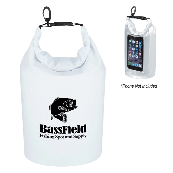 Waterproof bag made of ripstop polyester with PVC backing, phone pocket... from ASI 61125 Hit Promotional Products / Hit®