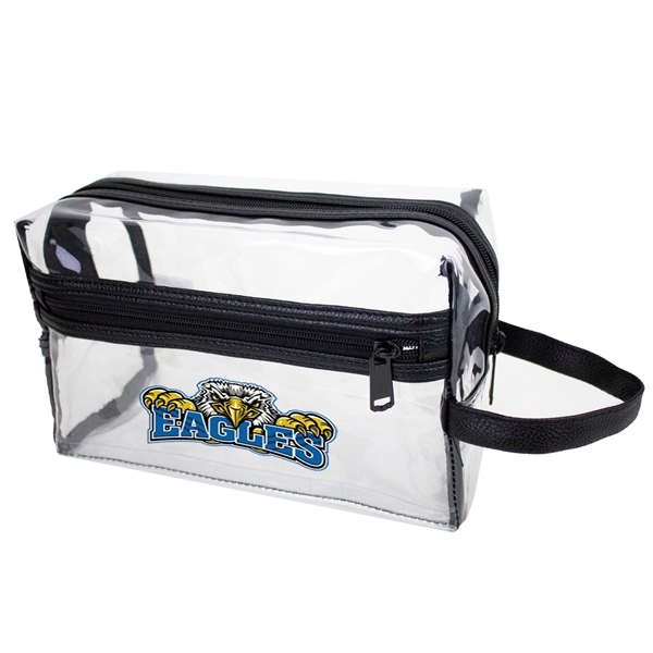 9.75" x 6.25" x 4" clear PVC toiletry bag with zipper... from ASI 37980 Bagworld / BagWorld