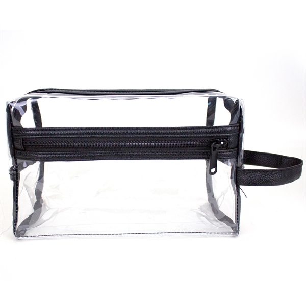 9.75" x 6.25" x 4" clear PVC toiletry bag with zipper... from ASI 37980 Bagworld / BagWorld