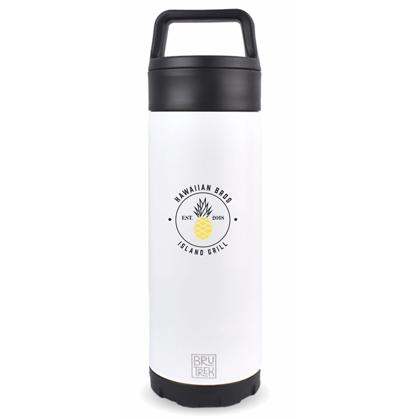 BruTrek® BruTrekker® Stainless Steel Travel Bottler features double wall insulated technology... from ASI 72657 Active Life Promo / Active Life Ingrain