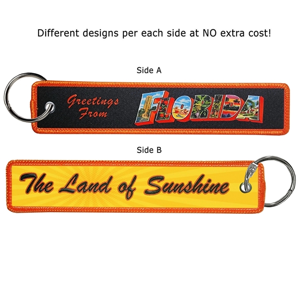 USA Made 2 side 4CP Dye Sub printed key ring with... from ASI 90160 Suntex Industries