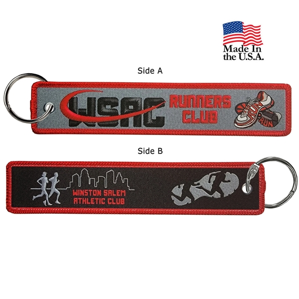 USA Made 2 side 4CP Dye Sub printed key ring with... from ASI 90160 Suntex Industries