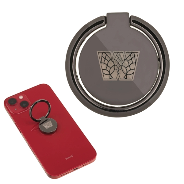 Adhesive metal alloy cellphone and smartphone ring holder and stand.... from ASI 57655 STOPNGO Line