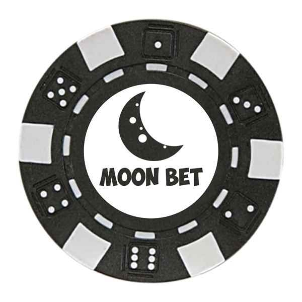 1.25" round ABS composite resin 11.6 g poker chip with four-color... from ASI 62088 IDProductsource